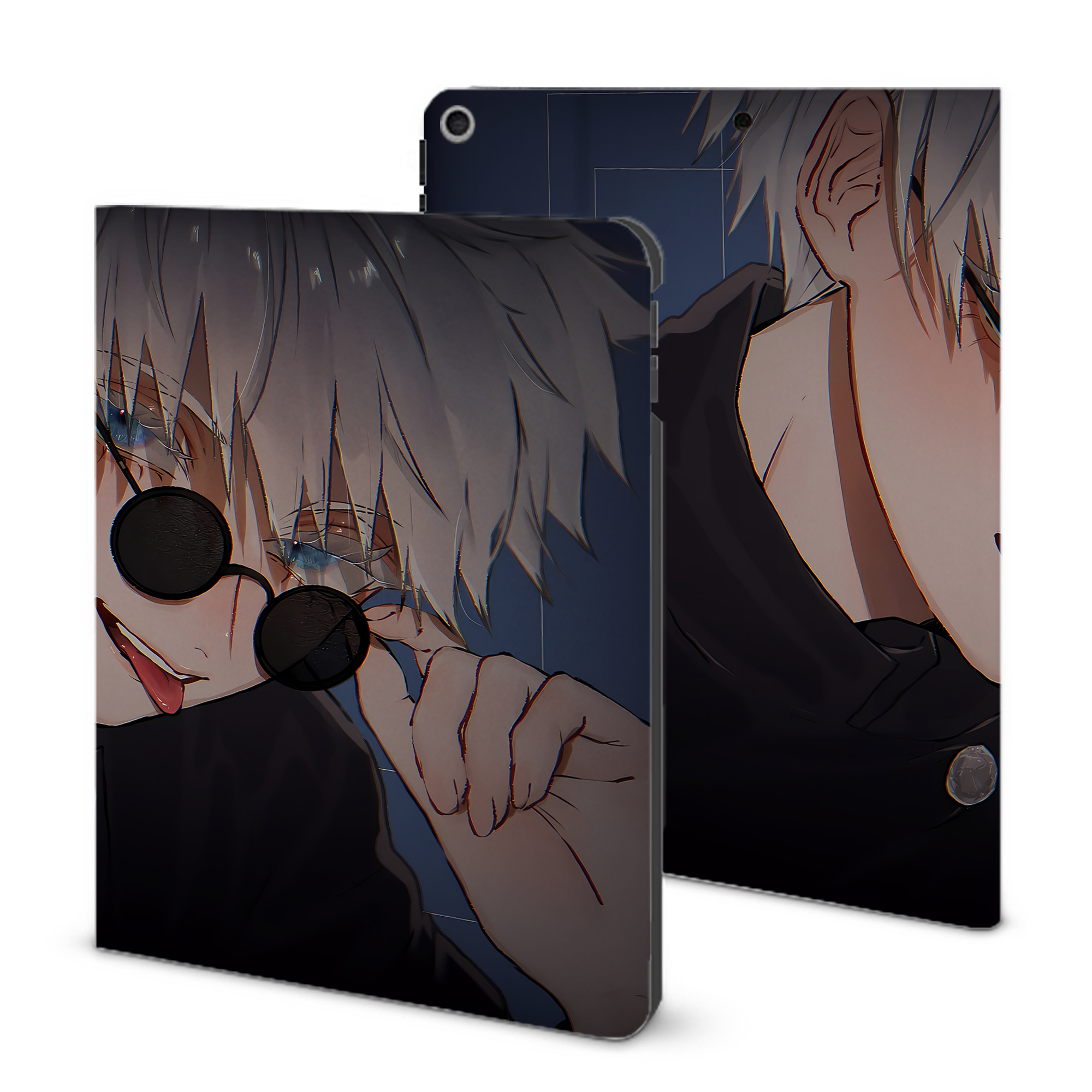（画像用） 呪術廻戦 Jujutsu Kaisen IPad ケース ブック型 PUレザー TPU 耐衝撃 軽量 薄型 ペン収納なし 全面保護 IPad 各モデル対応